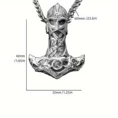 Viking Warrior Thor's Hammer Necklace