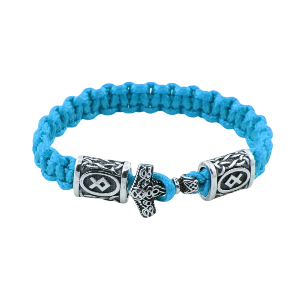 Mjölnir and Rune Paracord Bracelet
