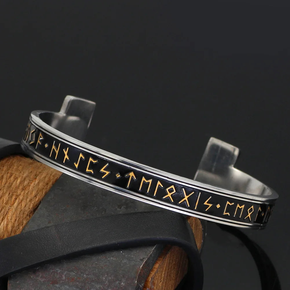 Vikings Runes Cuff Bangles