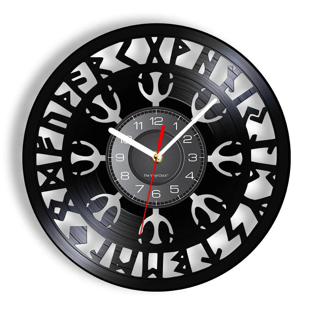 Vikings Vinyl Record Wall Clock