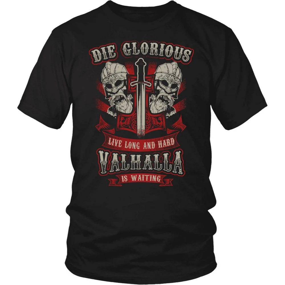 Die Glorious Valhalla Viking T-shirt