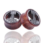 Thor's Hammer Tunnel Earrings