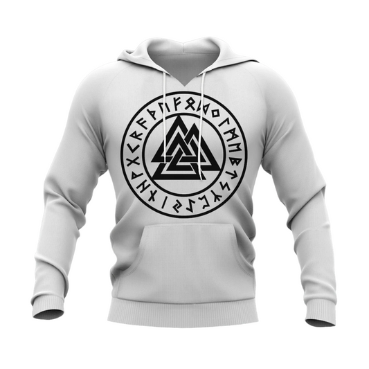 Valknut With Runes Hoodie