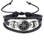Vikings Braided Leather Bracelets