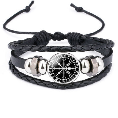 Vikings Braided Leather Bracelets