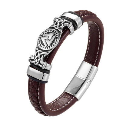 Vintage Vikings Leather Bracelets