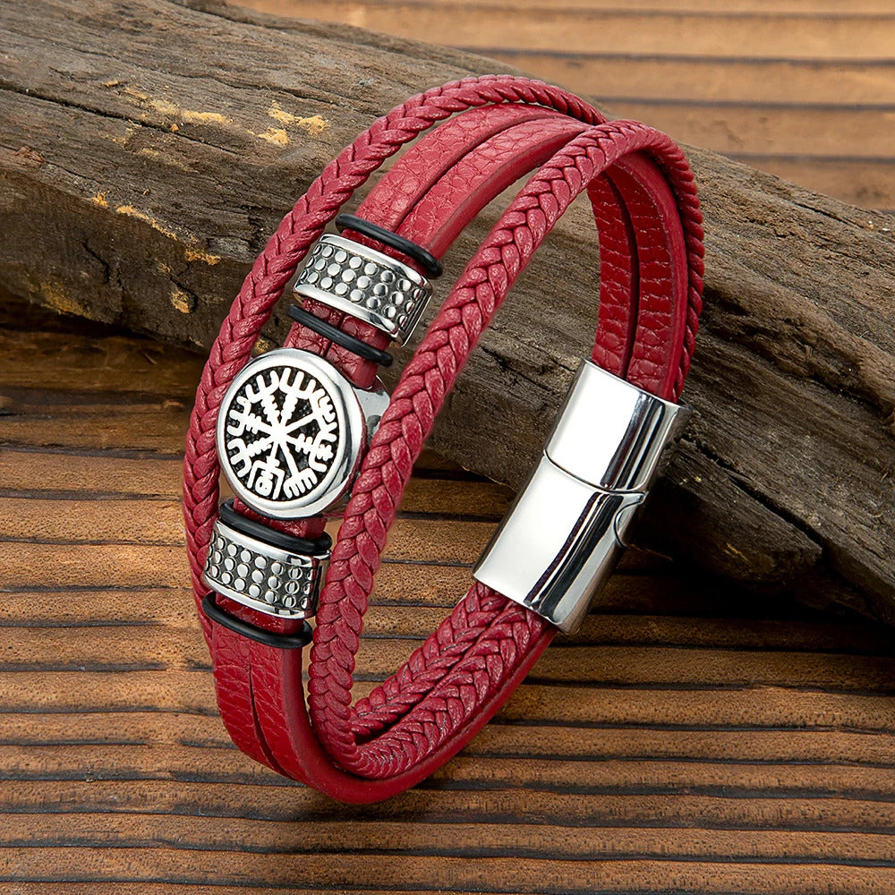 Vegvisir Leather Bracelet