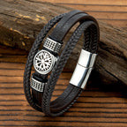 Vegvisir Leather Bracelet