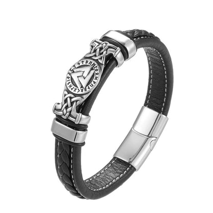 Vintage Vikings Leather Bracelets