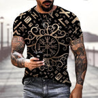 Vegvisir and Valknut Vikings T-shirts