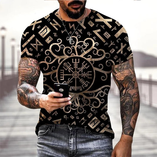 Vegvisir and Valknut Vikings T-shirts