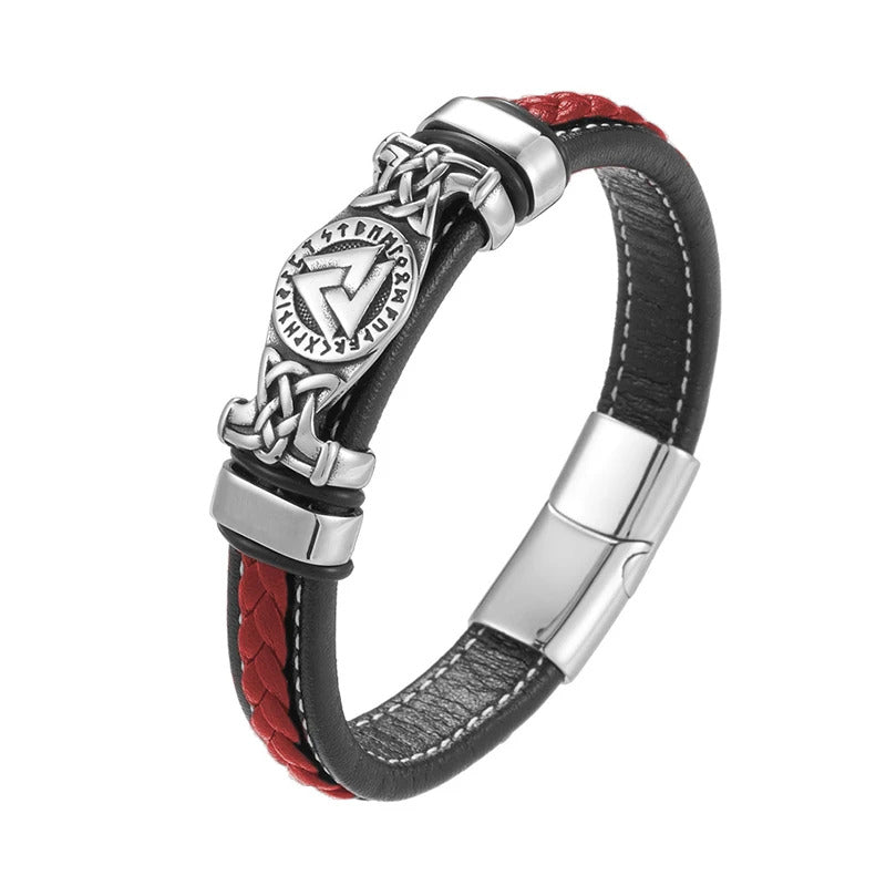 Vintage Vikings Leather Bracelets
