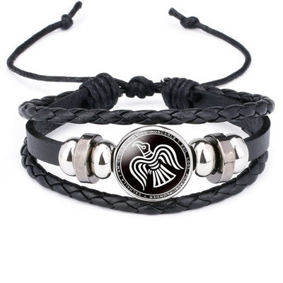 Vikings Braided Leather Bracelets