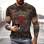 Vegvisir and Valknut Vikings T-shirts