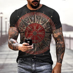 Vegvisir and Valknut Vikings T-shirts