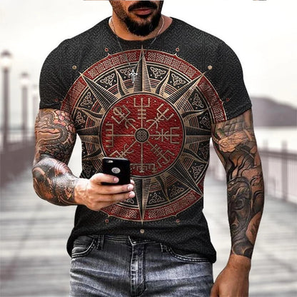 Vegvisir and Valknut Vikings T-shirts