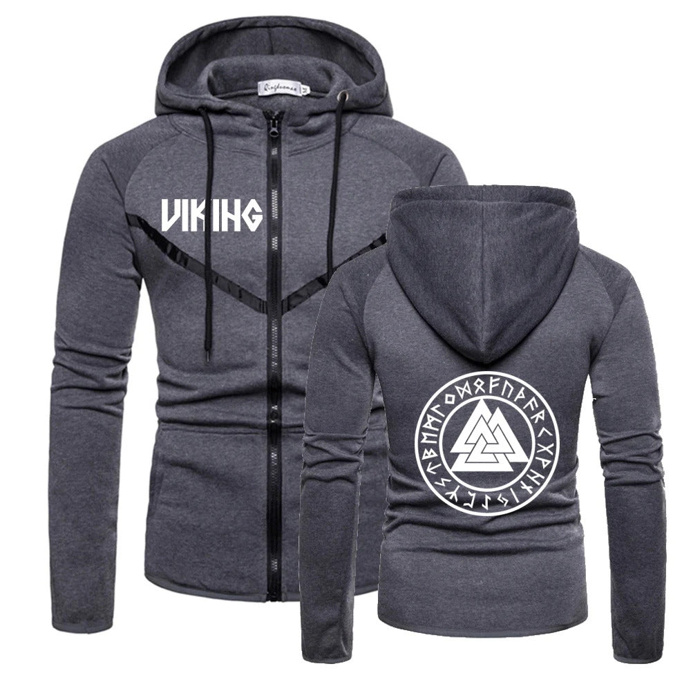 Viking Valknut With Runes Hoodie