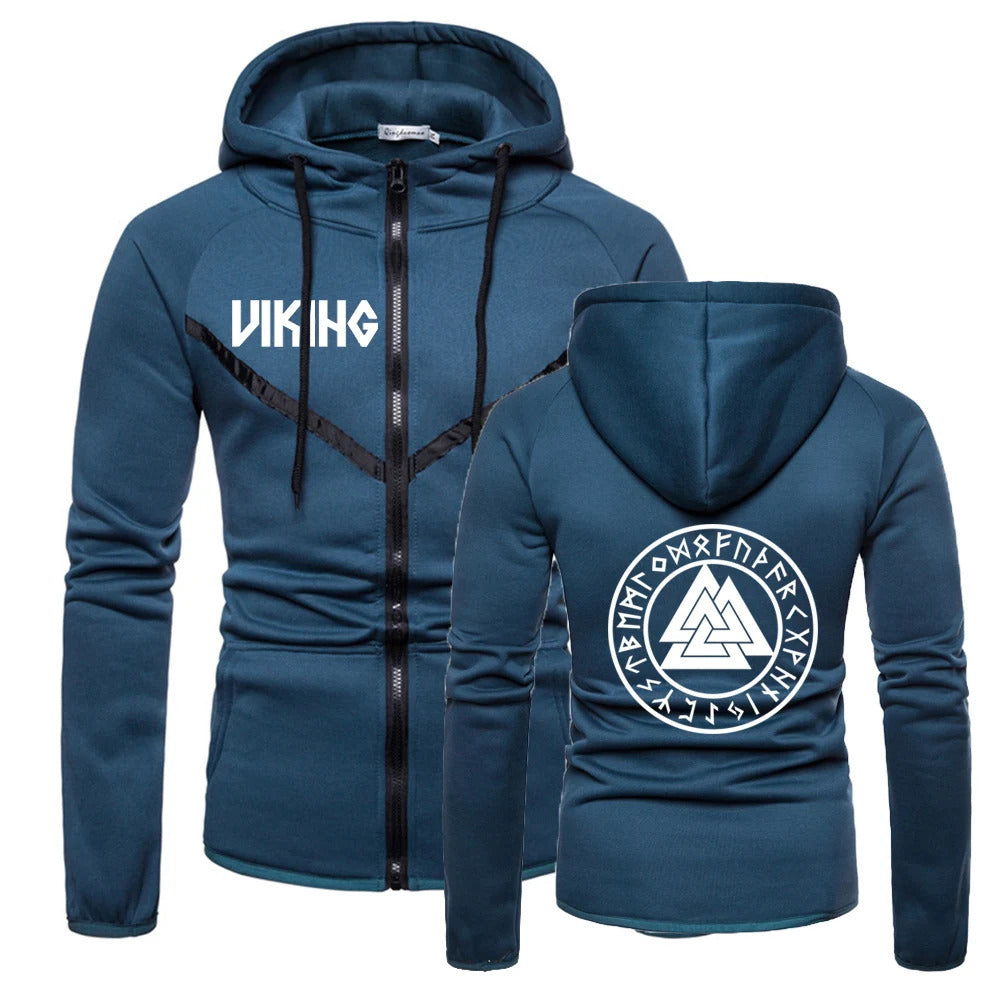 Viking Valknut With Runes Hoodie