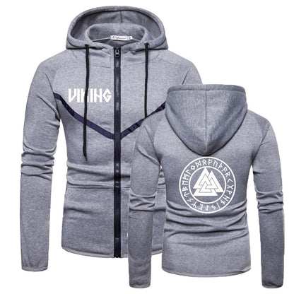 Viking Valknut With Runes Hoodie