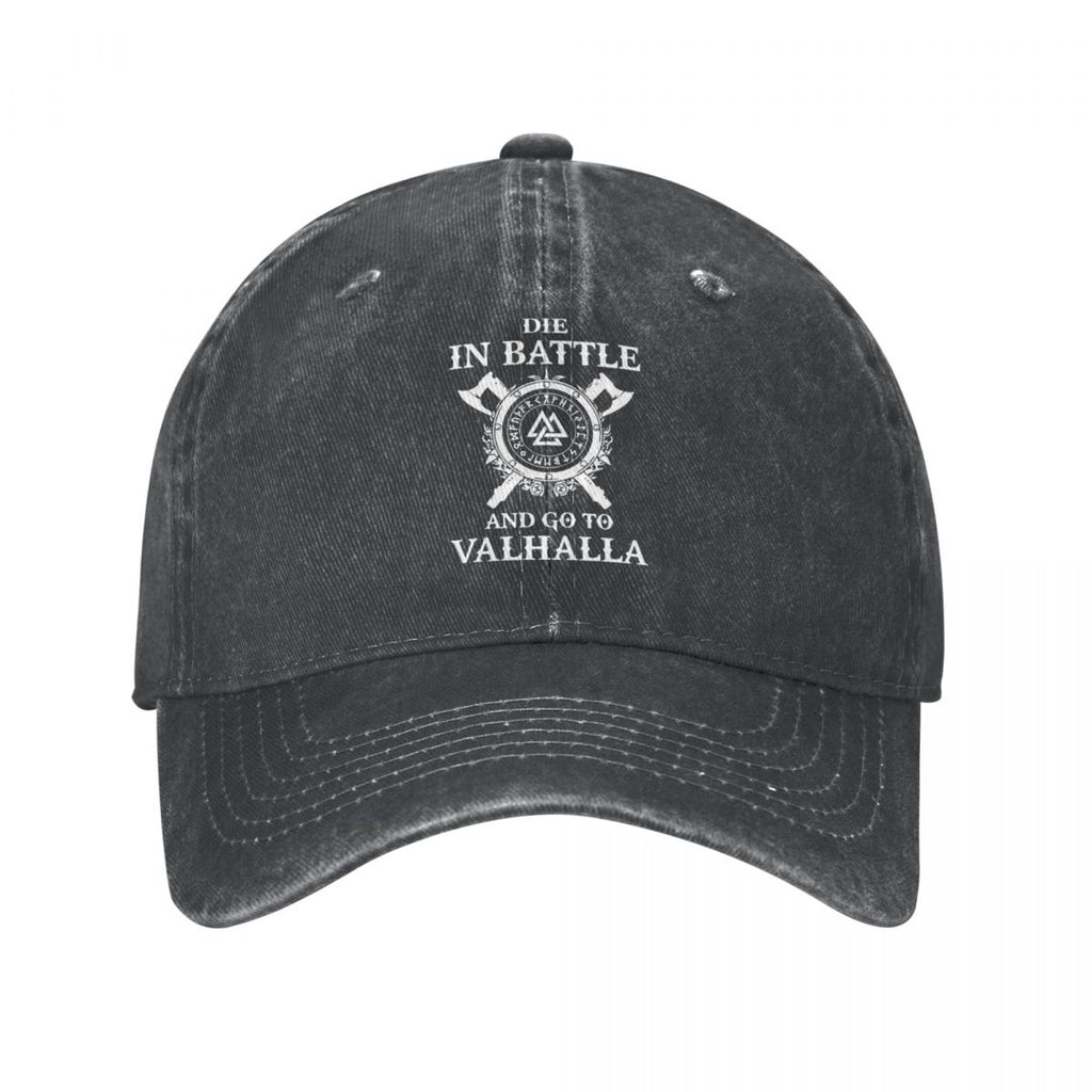 Die In Battle And Go To Valhalla Cap