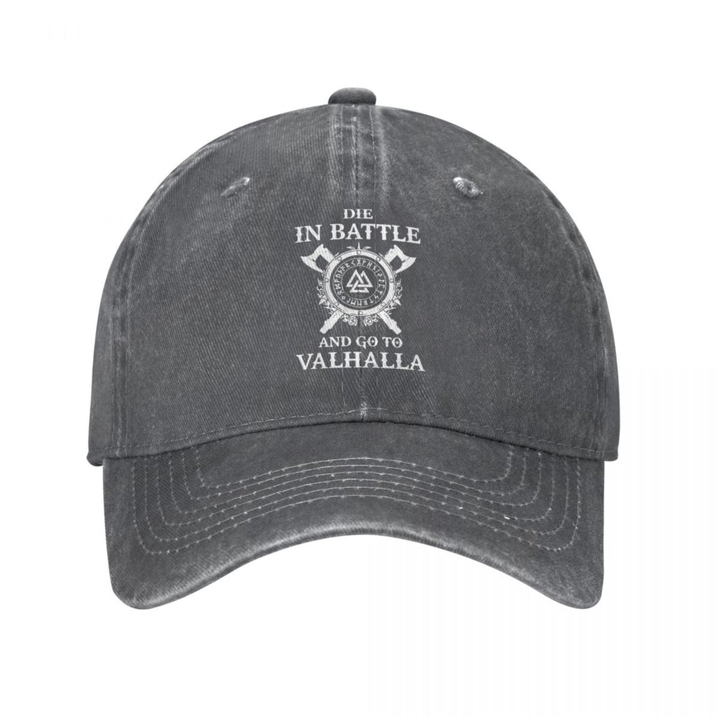 Die In Battle And Go To Valhalla Cap