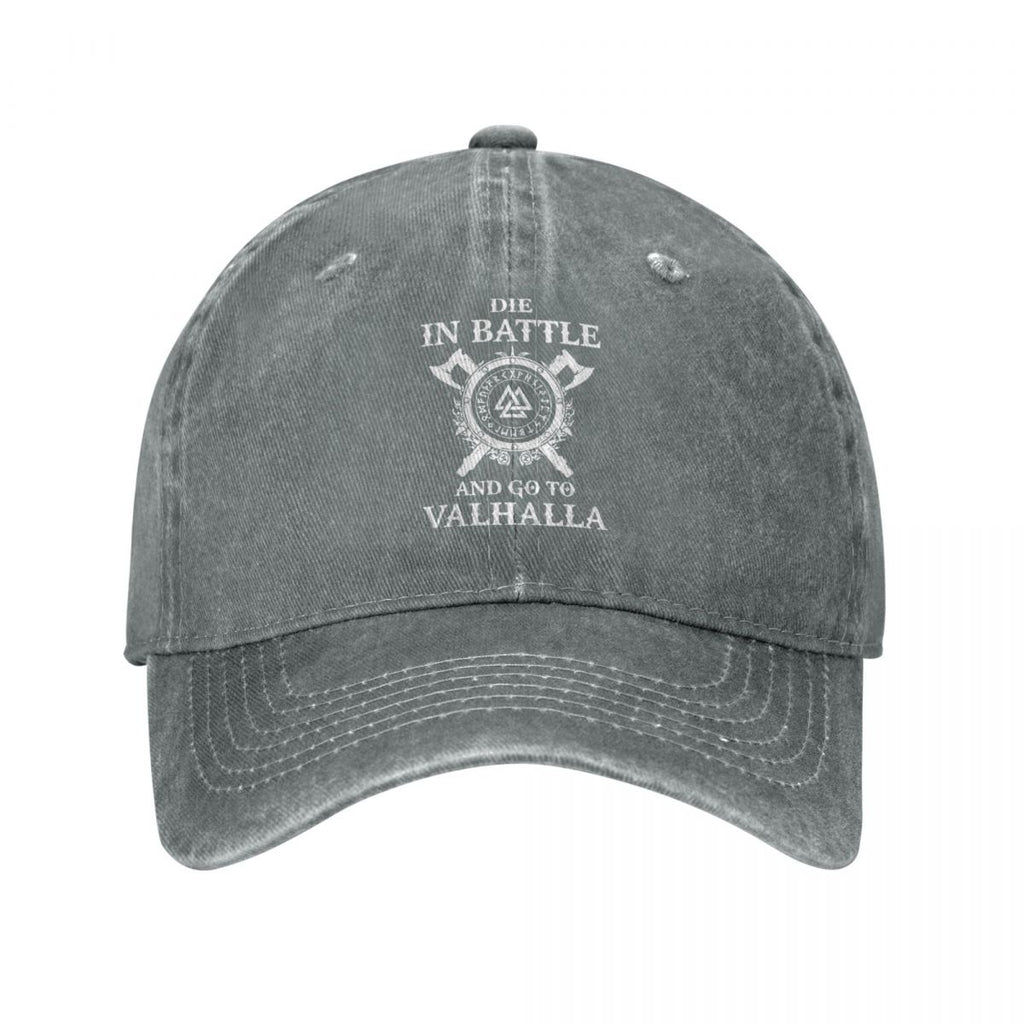Die In Battle And Go To Valhalla Cap