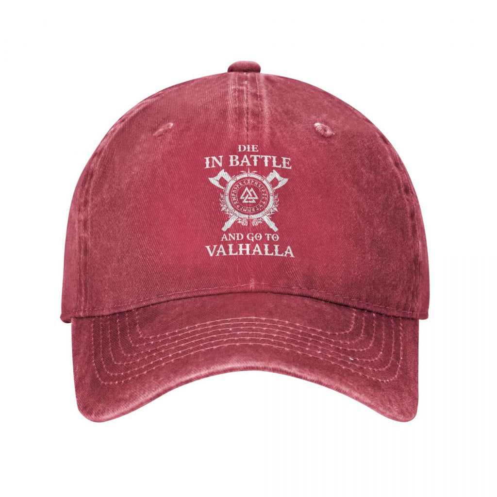 Die In Battle And Go To Valhalla Cap