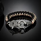 Viking Wolf Head Bracelet