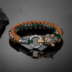 Viking Wolf Head Bracelet