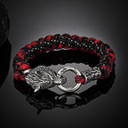 Viking Wolf Head Bracelet