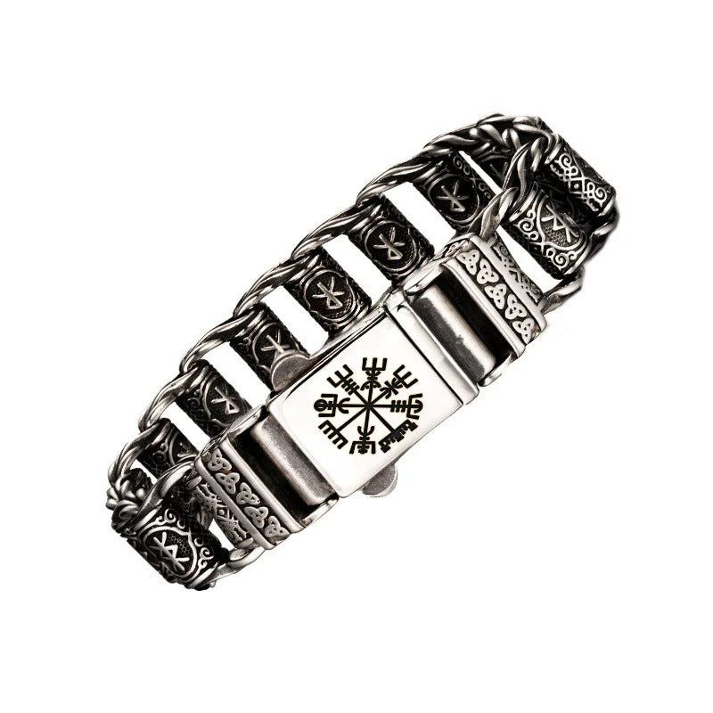 Vikings Bracelet With Runes Beads