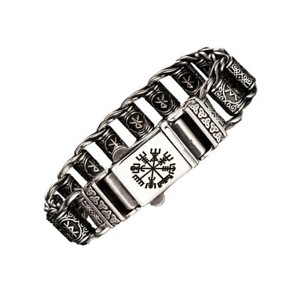 Vikings Bracelet With Runes Beads