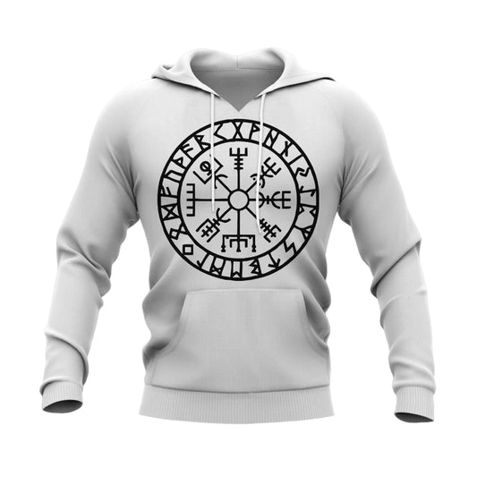 Vegvisir With Runes Hoodie