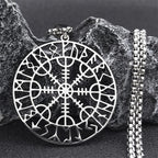 Helm of Awe with Runes Necklace