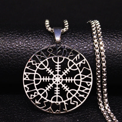 Helm of Awe with Runes Necklace