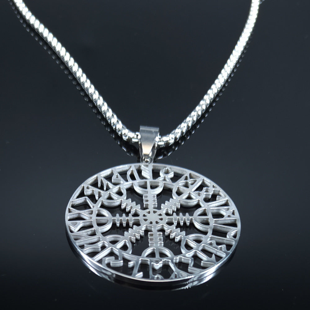 Helm of Awe with Runes Necklace