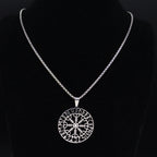 Helm of Awe with Runes Necklace