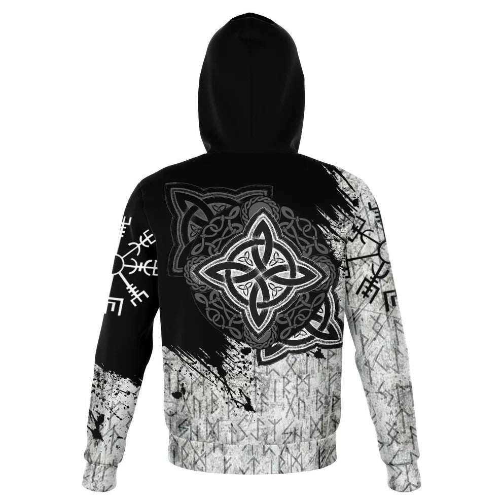 Viking Wolf Head Hoodie