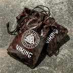 Viking Leather Jewelry Bag