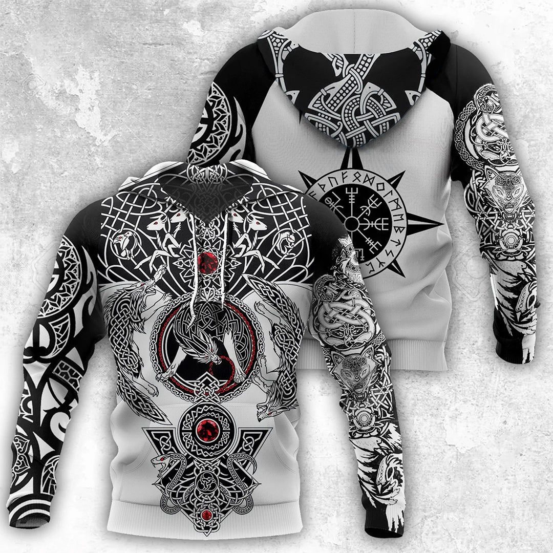 Viking Wolf Hoodie