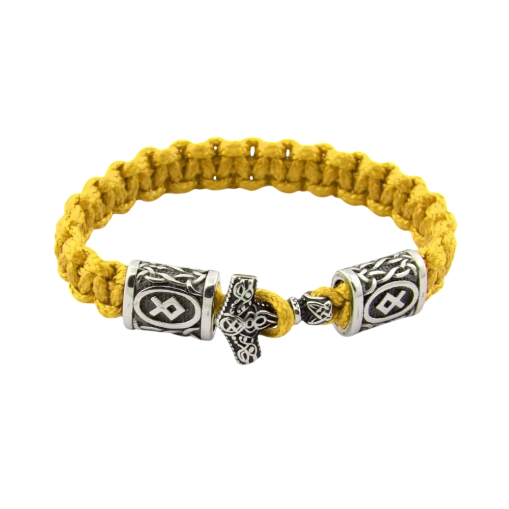 Mjölnir and Rune Paracord Bracelet