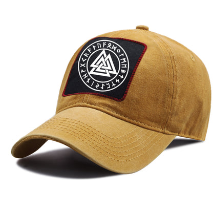 Valknut With Runes Cap