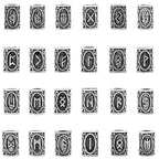 24 Pieces Viking Runes Beads Set