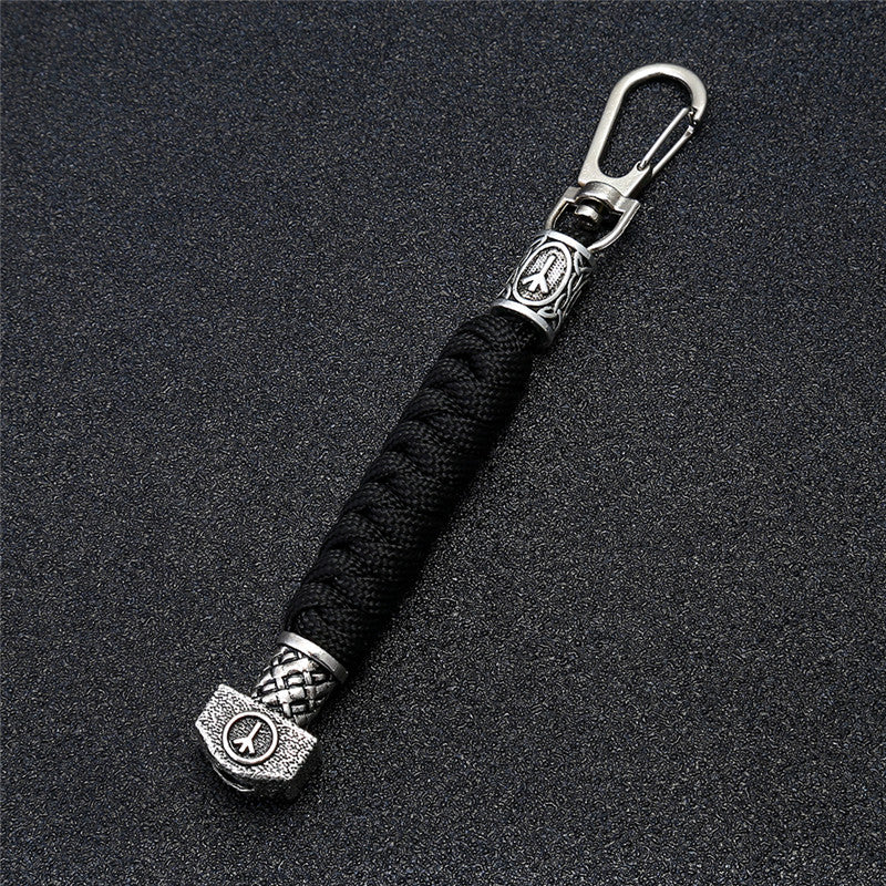 Viking Rune Mjölnir Keychain