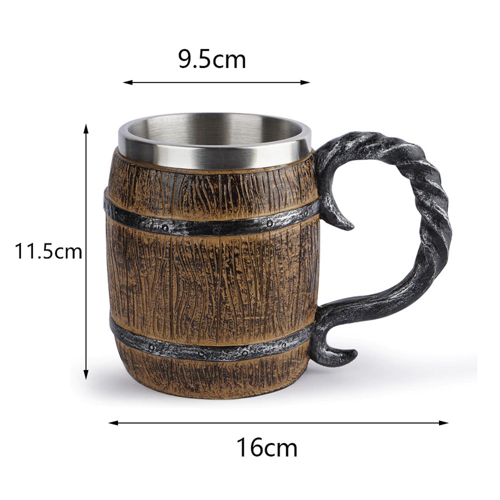 Viking Wooden Beer Mug