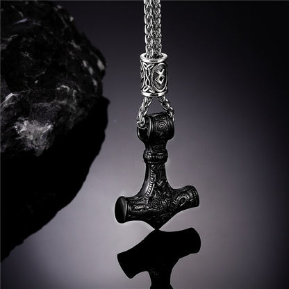 Viking Necklace with Thor's Hammer Pendant