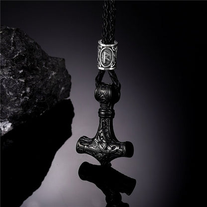 Viking Necklace with Thor's Hammer Pendant