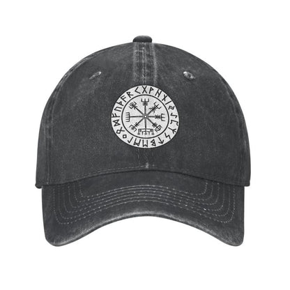 Viking Vegvisir With Runes Cap