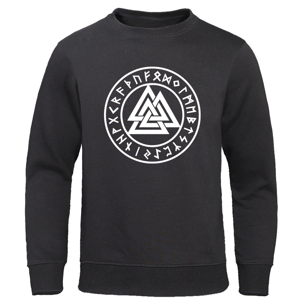 Valknut With Runes Viking Sweatshirt