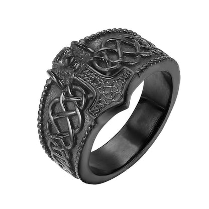 Viking Thor's Hammer Mjölnir Ring